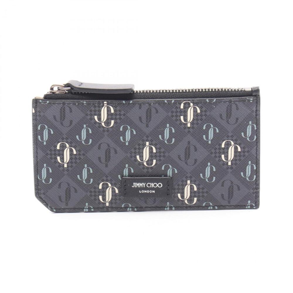 Jimmy Choo wallet/coin purse for women, gray/multicolor